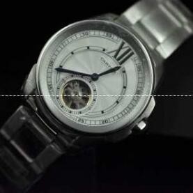 Cartier、カルティエの日付と曜日が付く素敵な男性腕時計.