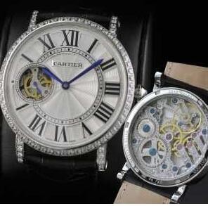 カルティエ コピー CARTIER バロンブルー 自動巻き お得低価のメンズ腕時計 ブラックレザー ホワイト文字盤 W6920046.