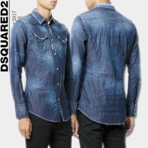 2017秋冬季超人気上品上質 スタイリッシュな印象 シャツ ディースクエアード DSQUARED2 デニムジャケット