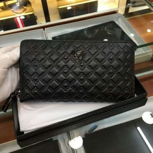 2018 VERSACE 高品質美品 ヴェルサーチ 偽物 レザー メデューサ メンズ ＆ レディース財布