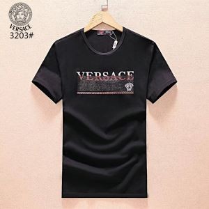 2018新品ヴェルサーチｔシャコピーメンズコットンクルーネック半袖Tシャツ