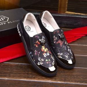 【夏のトレンド】フィリッププレイン スニーカー コピー over the top シューズ　花柄 PHILIPP PLEIN 新作