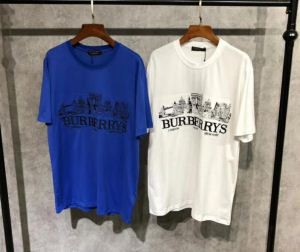 肌触りの気持ちいBurberryバーバリーｔシャツレディース高品質なプリントロゴクルーネック半袖Tシャツ偽物