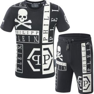 2018新入荷 半袖セットアップ 2色可選フィリッププレイン新品登場 PHILIPP PLEIN