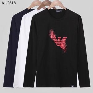 2018定番新作 ロングTシャツ 3色可選  アルマーニ ARMANI 手触りがいい ファッションCap 20万枚突破