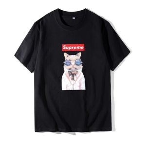 人気商品新色登場！  シュプリーム 抜群の吸汗性  SUPREME Tシャツ/半袖 2色選択可 オシャレ