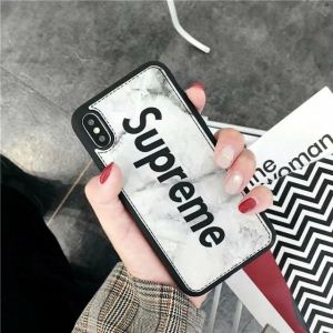 メール便対応 シュプリーム SUPREME 3色可選上品な光沢感 iphone8/iphone8 plus ケース カバー