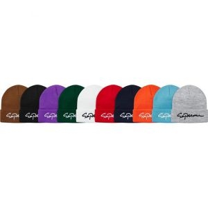 人気急上昇 SUPREME シュプリーム ニットキャップ 多色可選 Supreme 18FW Classic Script Beanie 18-19AW