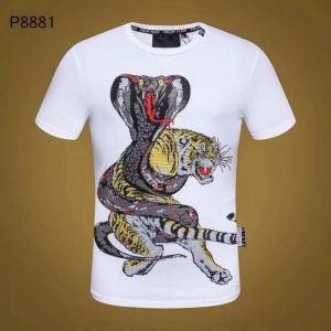 Tシャツ/ティーシャツ2色可選 今年夏季１番 フィリッププレイン 希少限定19SS  PHILIPP PLEIN 春新作ご注目