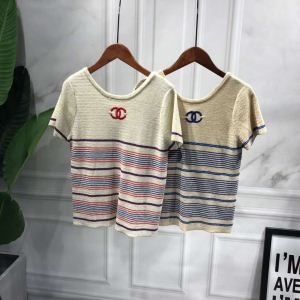 CHANEL シャネル 半袖Tシャツ 2色可選 19SS 待望の新作カラー 安心送料関税込夏らしい新品