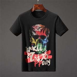 バカ売れ継続中　フィリッププレーンtシャツコピープリント図案...