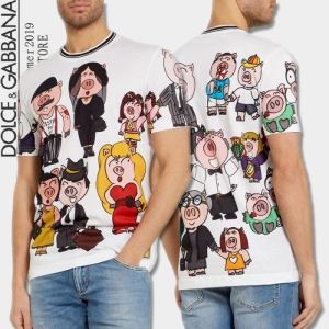 Dolce&Gabbana ドルチェ＆ガッバーナ 半袖Tシャツ 2色可選 19SS 待望の新作カラー 春夏新作セレブ愛用 超おすすめ