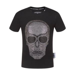 フィリッププレイン PHILIPP PLEIN ｔシャツ ストリートなどに大活躍アイテム メンズ コピー ブラック 大人気 品質保証