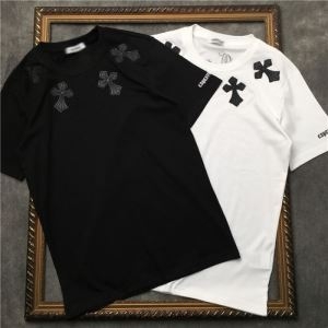 SS19春夏入荷人気のスピーディ クロムハーツ CHROME HEARTS 半袖Tシャツ 2色可選 男女兼用 春夏新作奇跡の再入荷