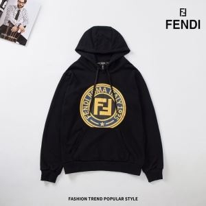 FENDI メンズ パーカー オシャレさんに最適なお手軽アイテム フェンディ スーパーコピー プリント ブラック コーデ 最低価格