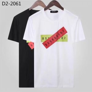 D SQUARED2 メンズ ｔシャツ シンプルで使い勝手の良さで大活躍 コピー ディースクエアード 通販 ブラック ホワイト 安価