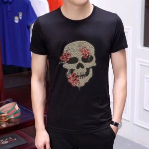 フィリッププレイン PHILIPP PLEIN 優しい雰囲気スタイリッシュに  Tシャツ/半袖  2色可選 2019SS