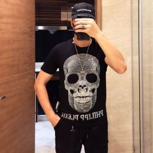 2019春夏は人気定番 PHILIPP PLEIN  Tシャツ/半袖  2色可選フィリッププレイン  風合いが魅力