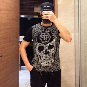 2019春夏は人気定番  Tシャツ/半袖  2色可選フィリッププレイン即発送OK  PHILIPP PLEIN