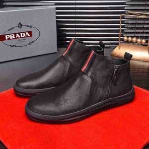 PRADA ブーツ メンズ 洗練されたおしゃれ感が出るアイテ...