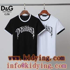 D&Gブランド大文字  Dolce&Gabbana メンズTシャツ コピー 2色から選択でき 超人気の高品質品