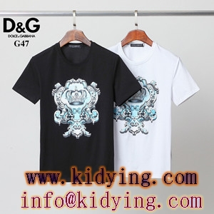 D&G ドルチェ&ガッバーナ Tシャツ コピー 王冠プリント メンズ 2012注目されるアイテムランキング