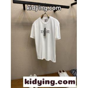 カジュアル 洗練された コットン 半袖Tシャツ クリスチャン・ディオール コピーブランド Tシャツ 偽物 ホワイトkid26jWziWj