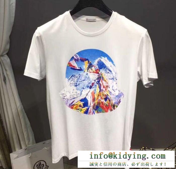 夏人気度高い モンクレール コピー cartoon tシャツ メンズ 洗練 ファション 薄地 夏着 お得安い