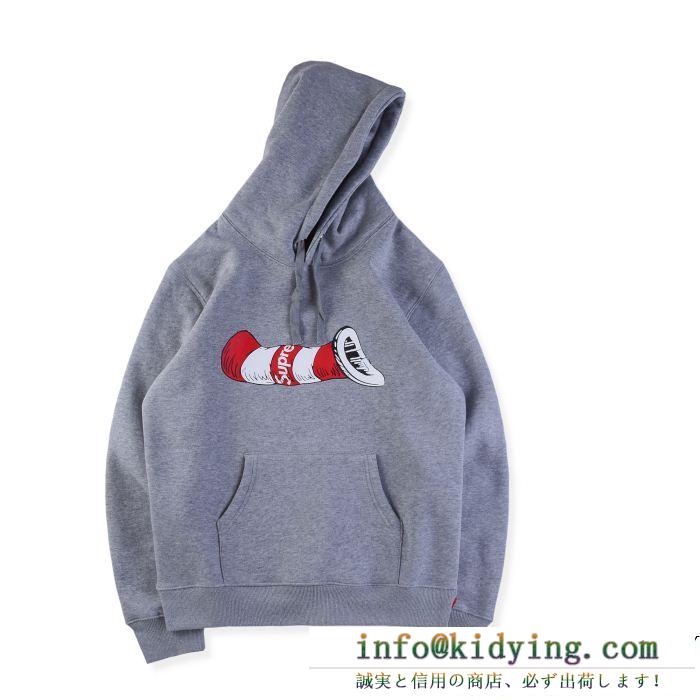 格好良すぎる シュプリーム supreme 「vipセール」 3色選択可パーカー supreme 18fw cat in the hat sweatshirt