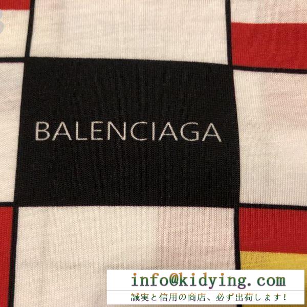 バレンシアガ ｔシャツ コピー 個性派が超必須限定新品 balenciaga メンズ プリント ユニーク 大注目 コーデ 品質保証