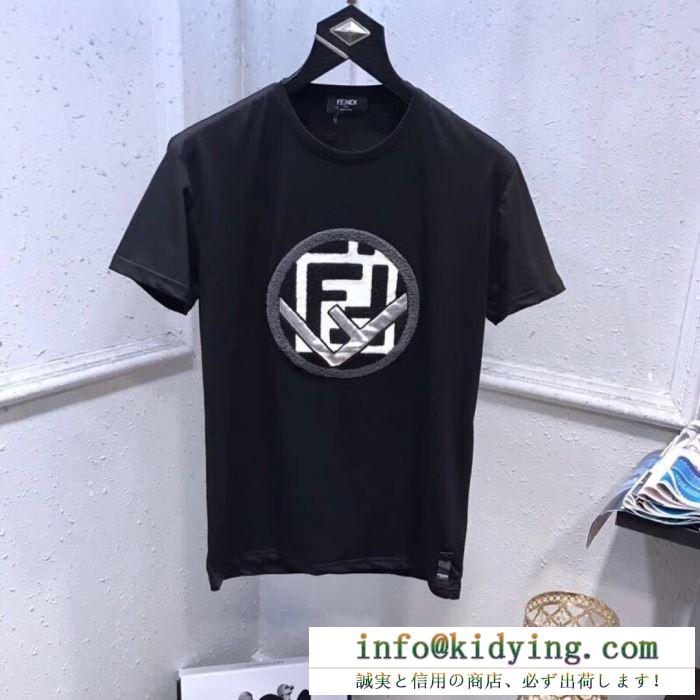 FENDI メンズ ｔシャツ ストリートコーデに大活躍 フェンディ コピー ３色選択可 通勤通学 カジュアル プリント 最高品質