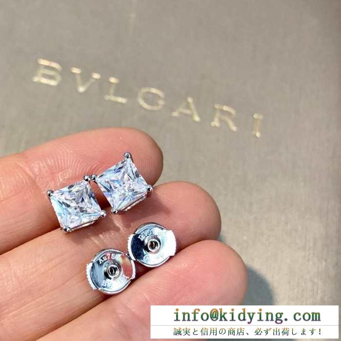 ブルガリ レディース イヤリング 大人シックに見せる限定品 bvlgari コピー シルバー ストリート きれい お手頃な価格