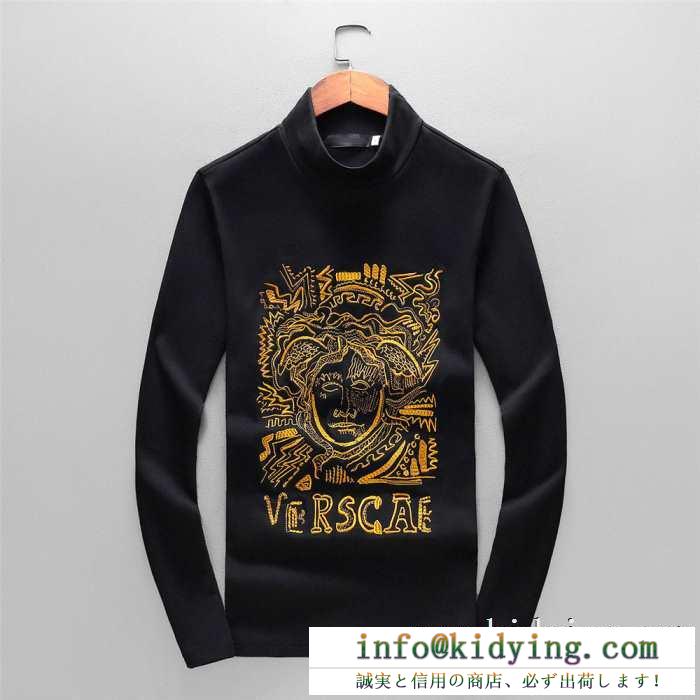 長袖Tシャツ ヴェルサーチ versace 都会的な雰囲気をキープする秋冬新作 大満足の2019秋冬新作