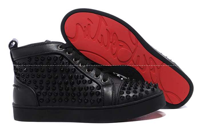 Christian louboutinクリスチャンルブタンlouis spikes flat スパイク 1101083-b049-1718awビジネスシューズ靴 ブラック スニーカー