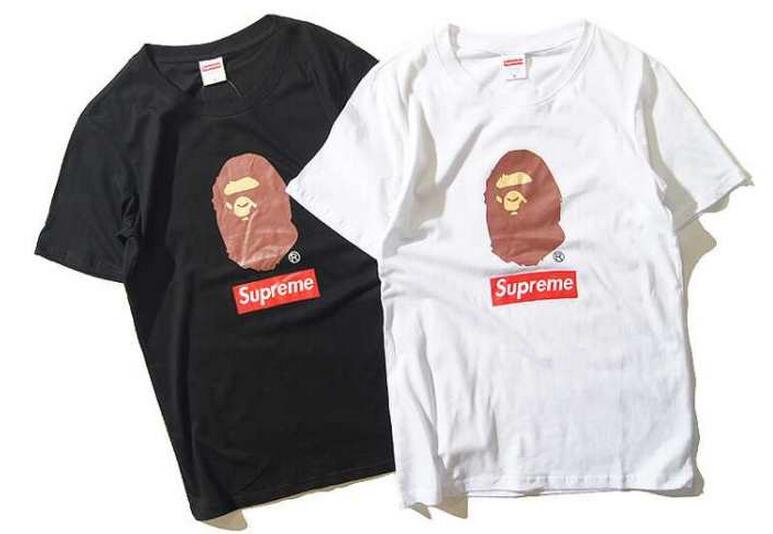 大人気SUPREMEシュプリーム偽物通販 男女兼用tシャツ ボックスロゴ付き 半袖ｔシャツ ホワイト ブラック 2色可選* 