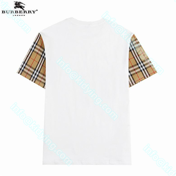 Burberry  tシャツ 激安 ブランドロゴ バーバリーメンズ半袖 偽物通販