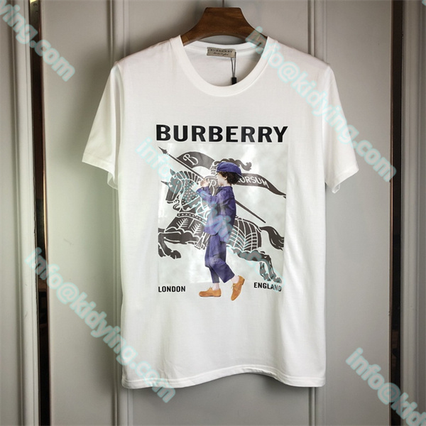 Burberry  tシャツ 激安 ブランドロゴ バーバリーメンズ半袖 偽物通販