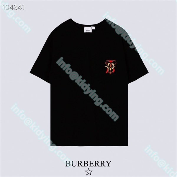 Burberry  tシャツ 激安 ブランドロゴ バーバリーメンズ半袖 偽物通販