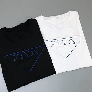 PRADA お勧め美品黒色白色プラダ半袖Ｔシャツスーパーコピー夏の必需品♪♪