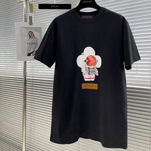 LOUIS VUITTONスーパーコピー黒色白色2022最新モデル半袖Ｔシャツルイ ヴィトン