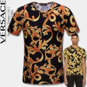 強い魅力を感じる一枚 2015春夏物 ヴェルサーチ VERSACE 半袖Tシャツ 2色可選