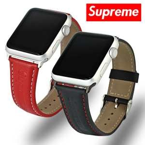 目玉商品 2015秋冬物 シュプリーム SUPREME apple watch レザー 2色可選 男女兼用