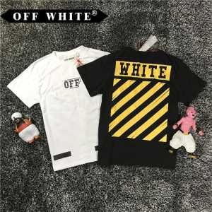 目玉商品 オフホワイト OFF-WHITE 2017 派手 半袖Tシャツ 2色