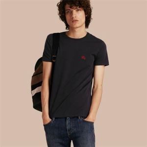 大人キレイに仕立てる半袖Tシャツ 17春夏3色可選 BURBERRY バーバリー3965066男性Ｔシャツ偽物