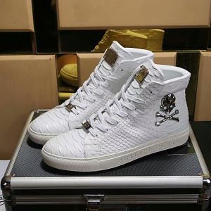 フィリッププレイン PHILIPP PLEIN ハイトップシューズ 重宝するアイテム2色可選