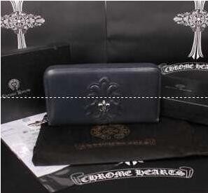 シンプルで上質 クロムハーツ 長財布 スーパーコピーCHROME HEARTS レザー ラウンドファスナーウォレット