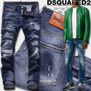 完売再入荷 シンプル ディースクエアード DSQUARED2 2017秋冬 しっかりとしたデニム地