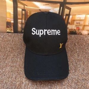 大人気シュプリームルイヴィトンコラボコットンキャップSUPREME LV 帽子刺繍ロゴ多色可選