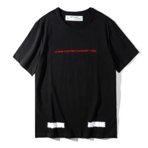 オフホワイト Tシャツ コットン半袖Ｔシャツ クルーネック ストリート 3色可選「WHITE」男女兼用