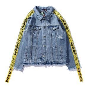 品質にこだわり　デニムジャケット　新品買い付け　Off-White オフホワイト  人気が再燃！